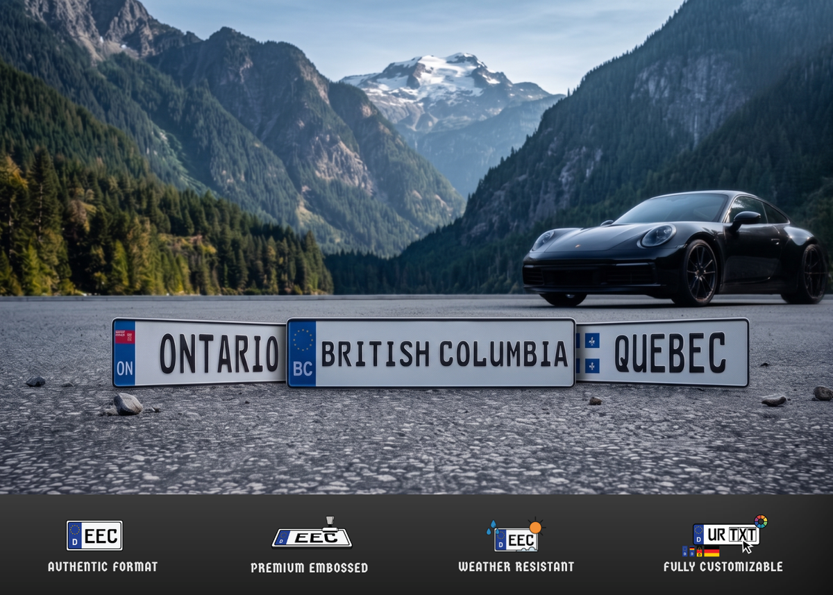 CA Euro-Style License Plates