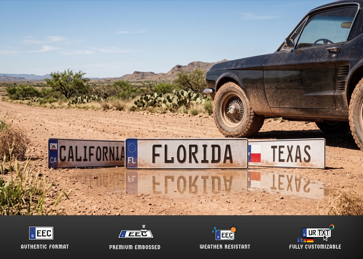 US Euro-Style License Plates