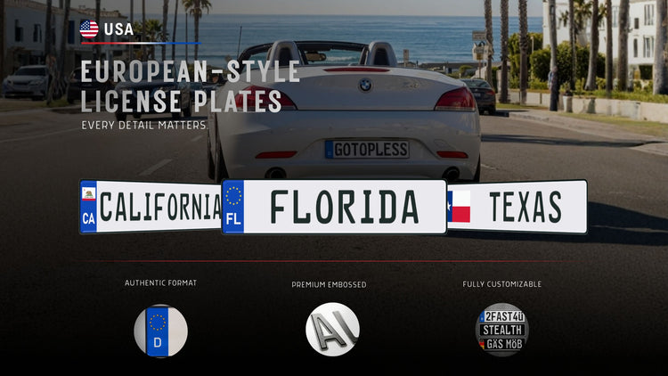 US Euro-Style License Plates