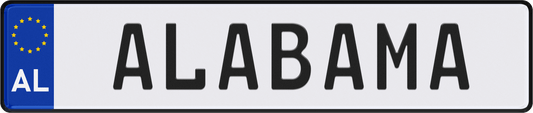 Alabama License Plate