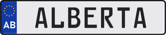 Alberta License Plate