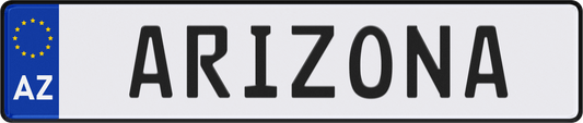 Arizona License Plate