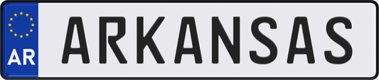 Arkansas License Plate