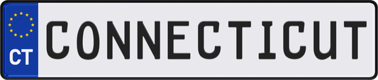 Connecticut License Plate