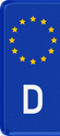 custom euro license plate