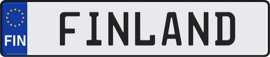 Finland License Plate