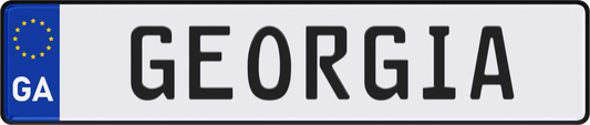 Georgia License Plate