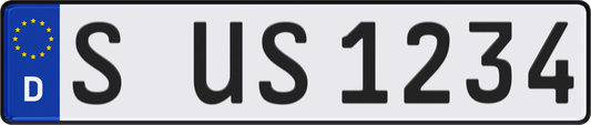 Stuttgart License Plate