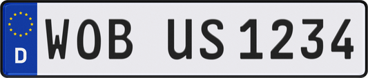 Wolfsburg License Plate