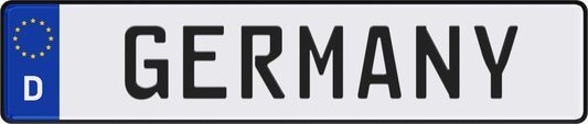Custom German License Plate