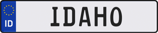 Idaho License Plate