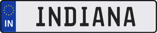 Indiana License Plate