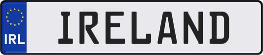 Ireland License Plate