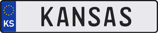 Kansas License Plate