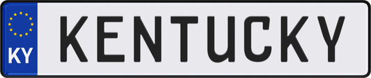Kentucky License Plate