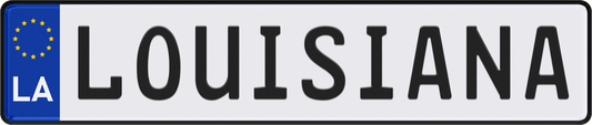 Louisiana License Plate