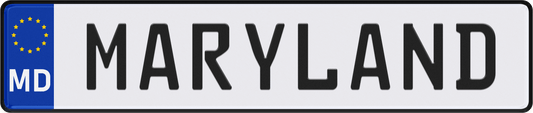 Maryland License Plate