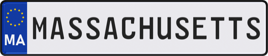 Massachusetts License Plate