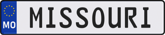 Missouri License Plate