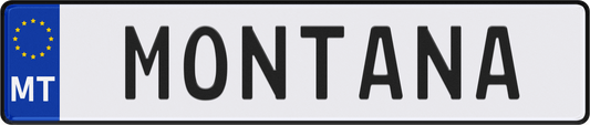 Montana License Plate
