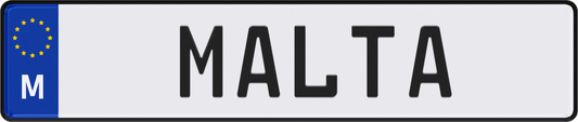 Malta License Plate