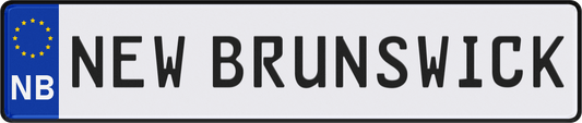 New Brunswick License Plate