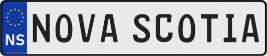 Nova Scotia License Plate