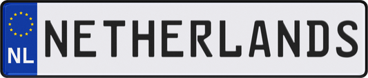Netherlands License Plate