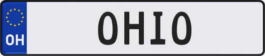 Ohio License Plate