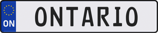 Ontario License Plate