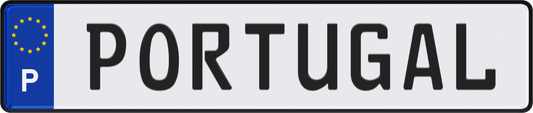 Portugal License Plate