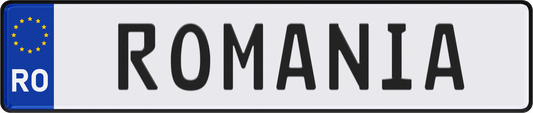 Romania License Plate