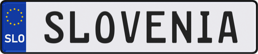 Slovenia License Plate