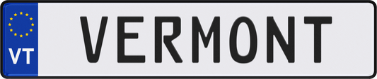 Vermont License Plate
