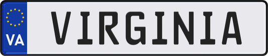 Virginia License Plate
