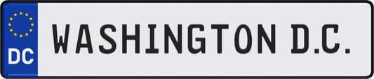 Washington D.C. License Plate