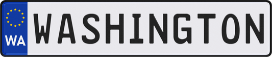 Washington State License Plate