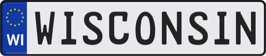 Wisconsin License Plate