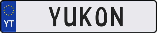 Yukon License Plate