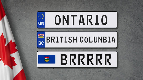 Canada Euro-Style License Plates