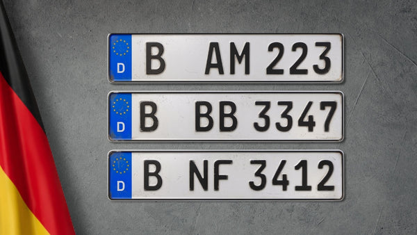 Used German License Plates